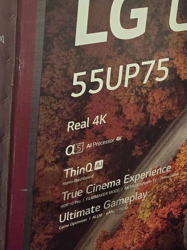 .LG 55-Inch 4K Smart TV (Model 55UP75) - Excellent Condition