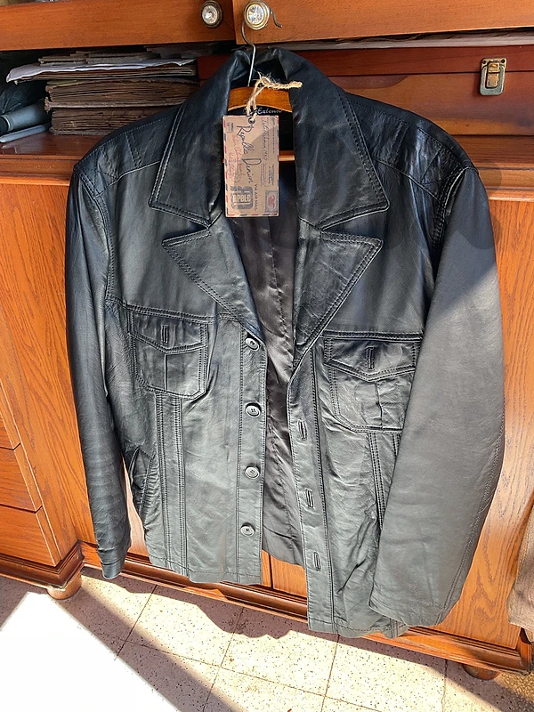 real leather jacket made in india size medium fit large