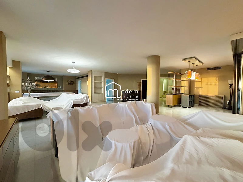 Apartment with Sea View and Terrace for Rent in Rabieh