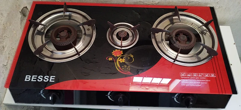 Gas Cylinder & 3-Burner Gas Stove for Sale