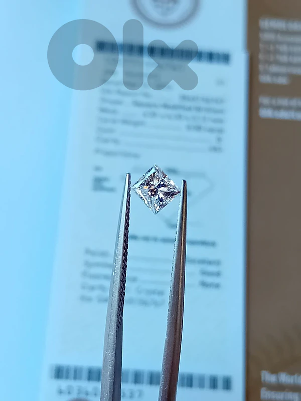 certified gia natural diamond princess 0.50 ct