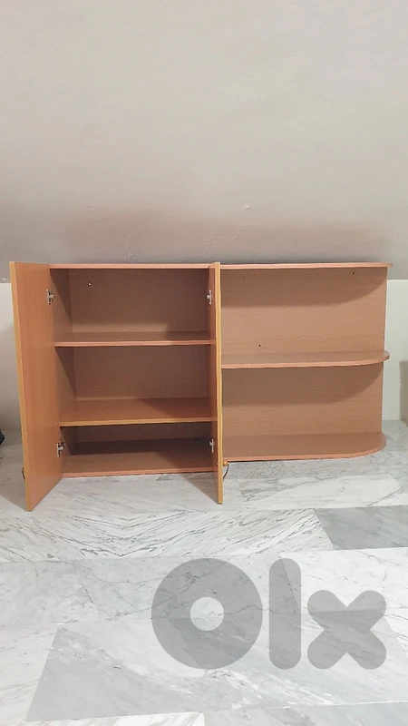 cabinet and shelf
