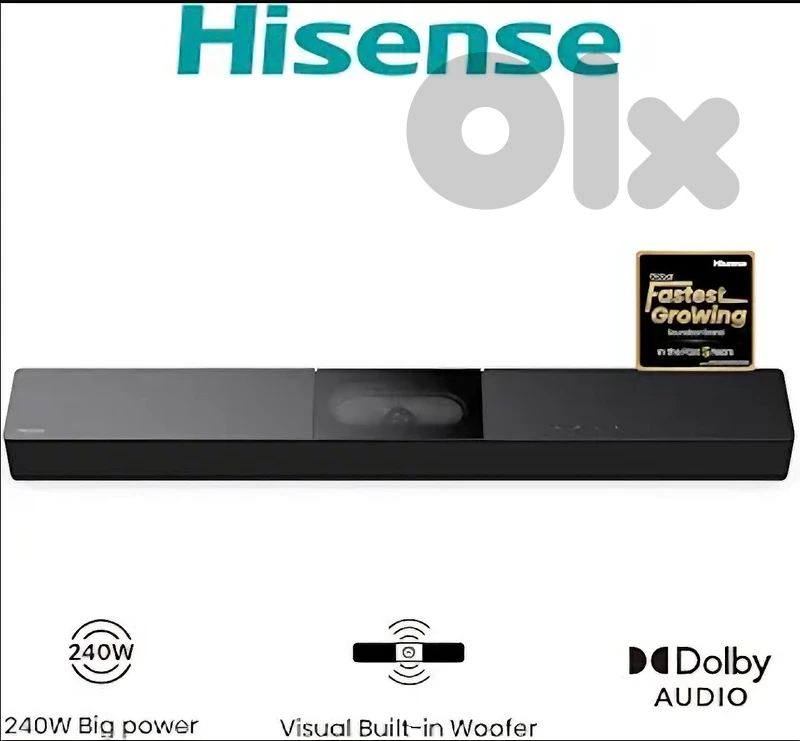 Hisense HS2000 2.1 CH All-In-One Soundbar 240W, dolby digital plus.