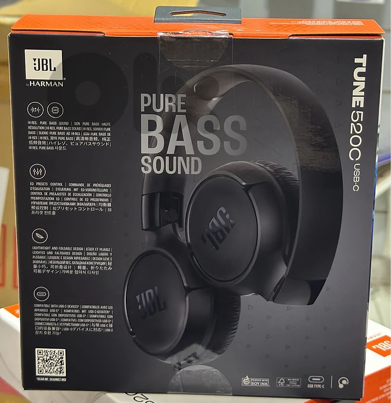 Jbl Tune 520C Usb-c Black