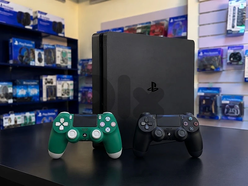 Ps4 Slim 500 Gb 2 Controllers All Cable