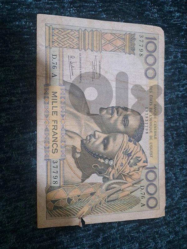 west african states 1000 francs