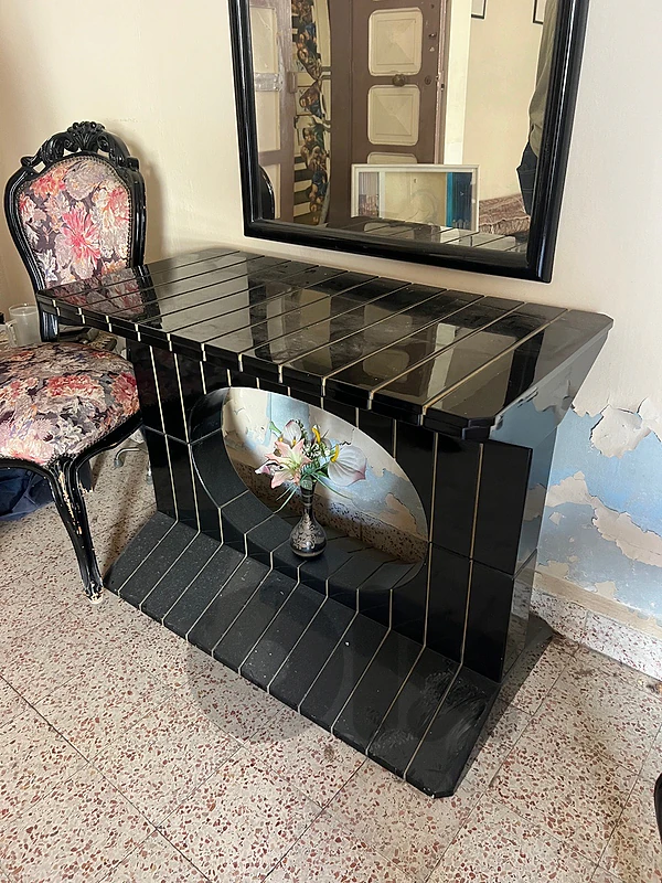 vintage consol italy 1970’s كونسول ايطالي مع مراي مميز جداا روعة