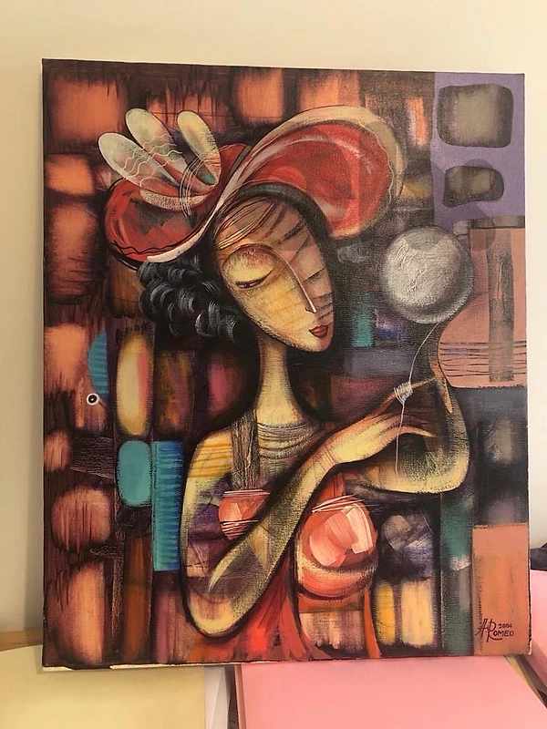 original romeo avagian painting - 2005 - 45 x 55 cm