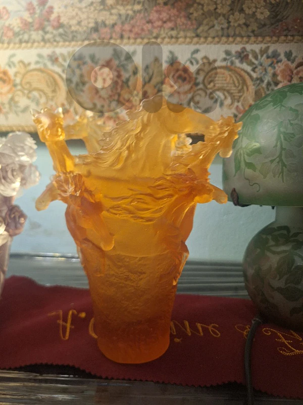 vase daum France hand made