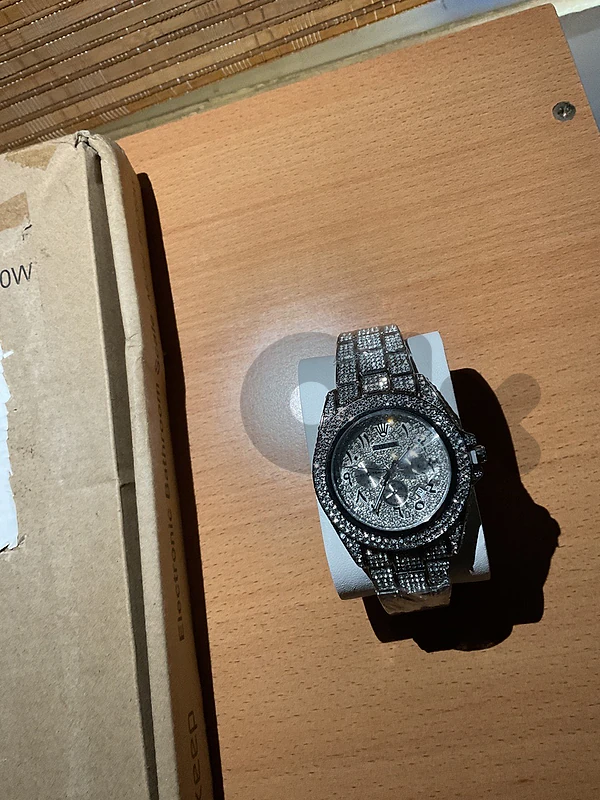 Rolex icedout full diamomd beeper test✅ ask for clear video