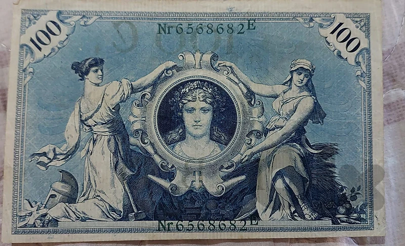 German 100 Marks Reich Banknote year 1908 German 100 Marks Reich Banknote year 1908