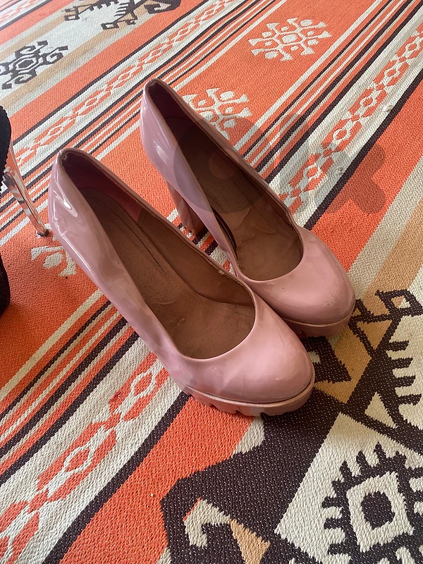 baby pink heels