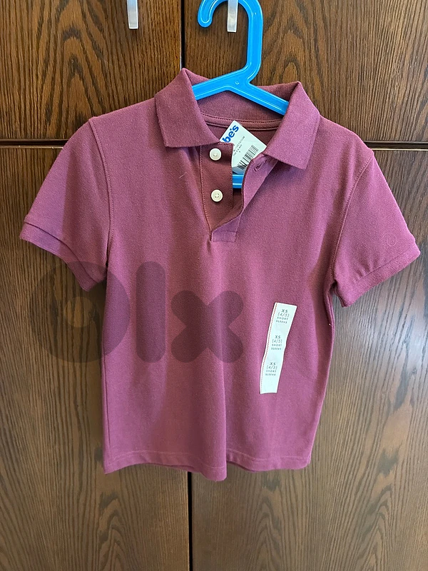 Purple polo shirt