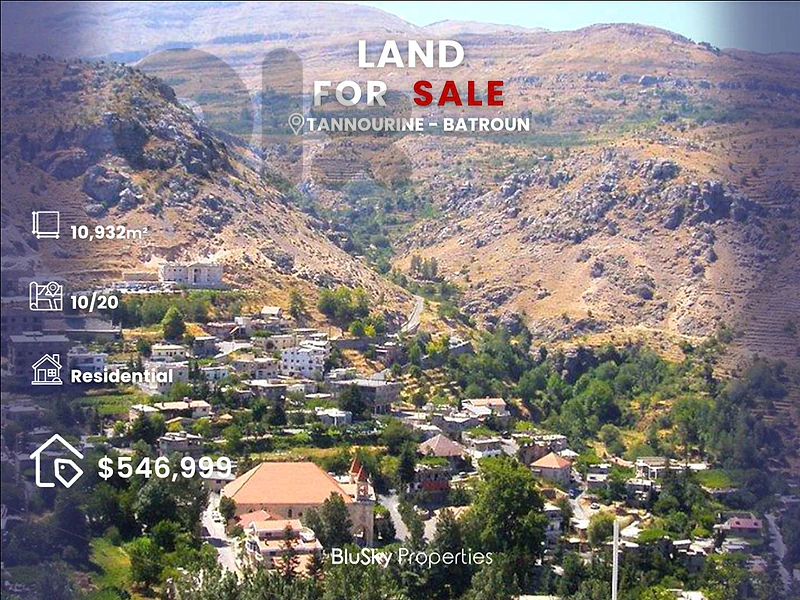 Land For SALE In Tannourine أرض للبيع #CA