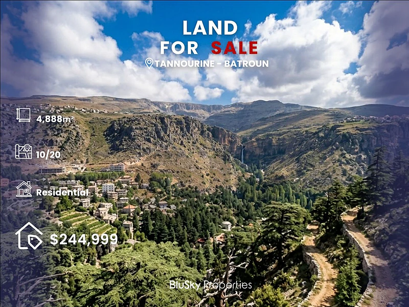 Land For SALE In Tannourine أرض للبيع #CA