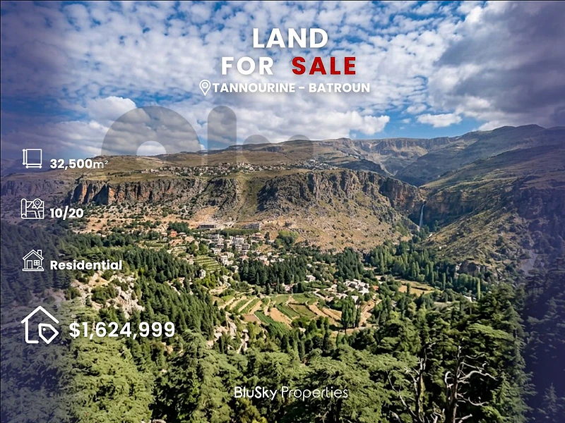 Land For SALE In Tannourine أرض للبيع #CA