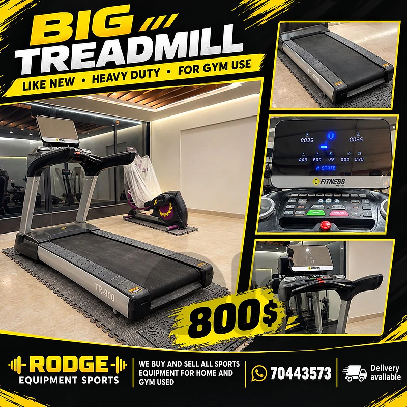 Big treadmill like new for gym use heavy duty