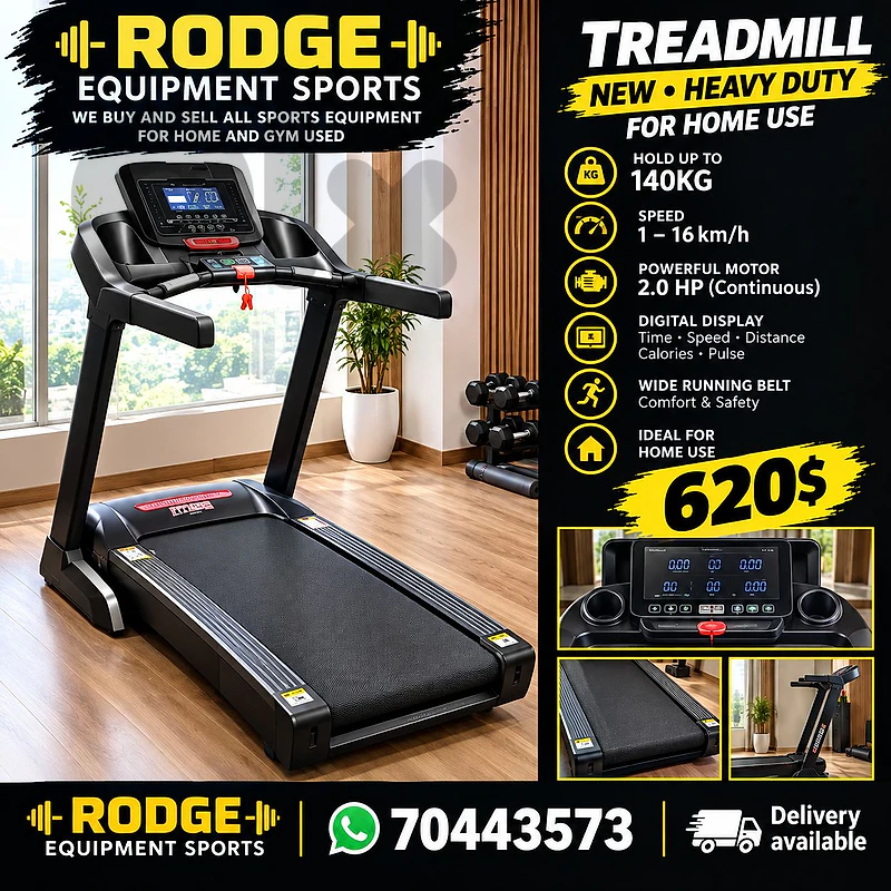 Treadmill new heavy duty for home use hold up to 140kg