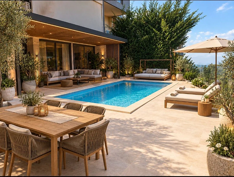 PRIVATE POOL + TERRACE / Bikfaya SEA VIEW / 3 BEDS , BK-156 PRIVATE POOL + TERRACE / Bikfaya SEA VIEW / 3 BEDS , BK-156