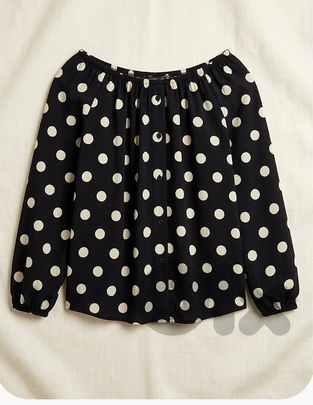 black and white shirt