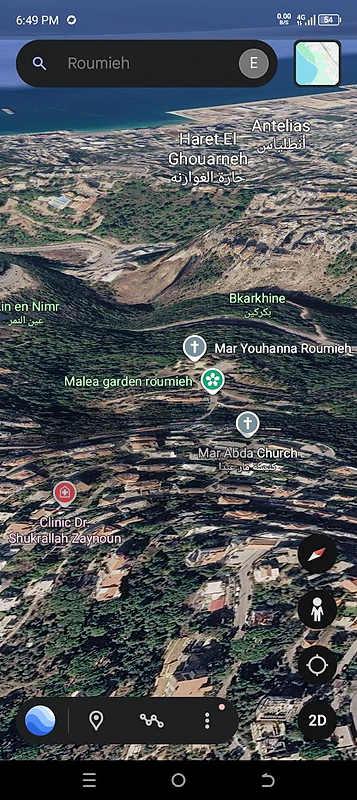 Roumieh 13000 meters view panoramic sea mountains 03703564