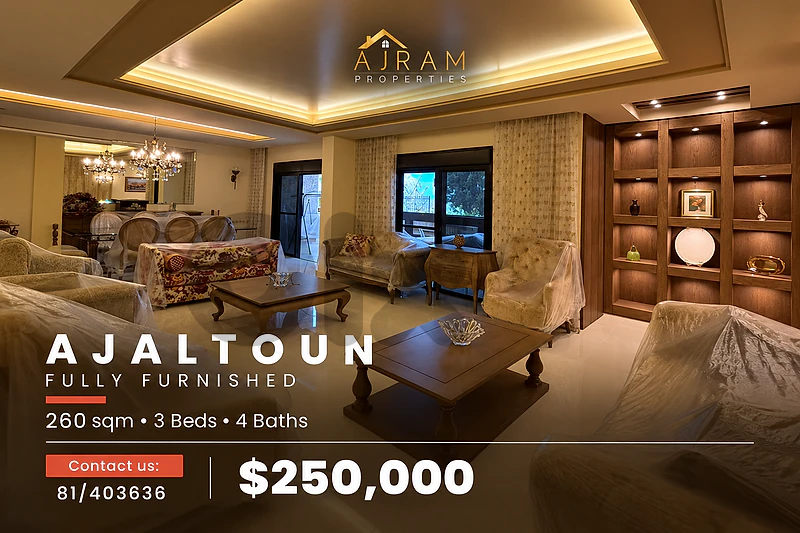 Ajaltoun 260 sqm | Fully Furnished | Prime Location