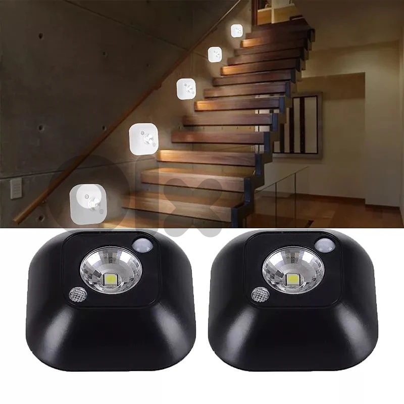 8x Wireless LED Motion Sensor Night Lights