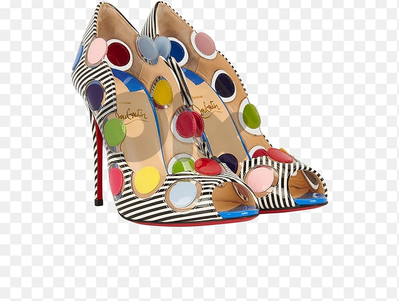 Louboutin Lady Bug Polka Dot Heels