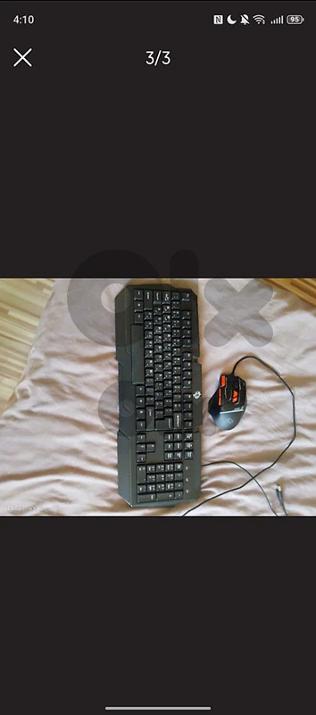 RGB Gaming Keyboard + Mouse — Slightly Used — $40