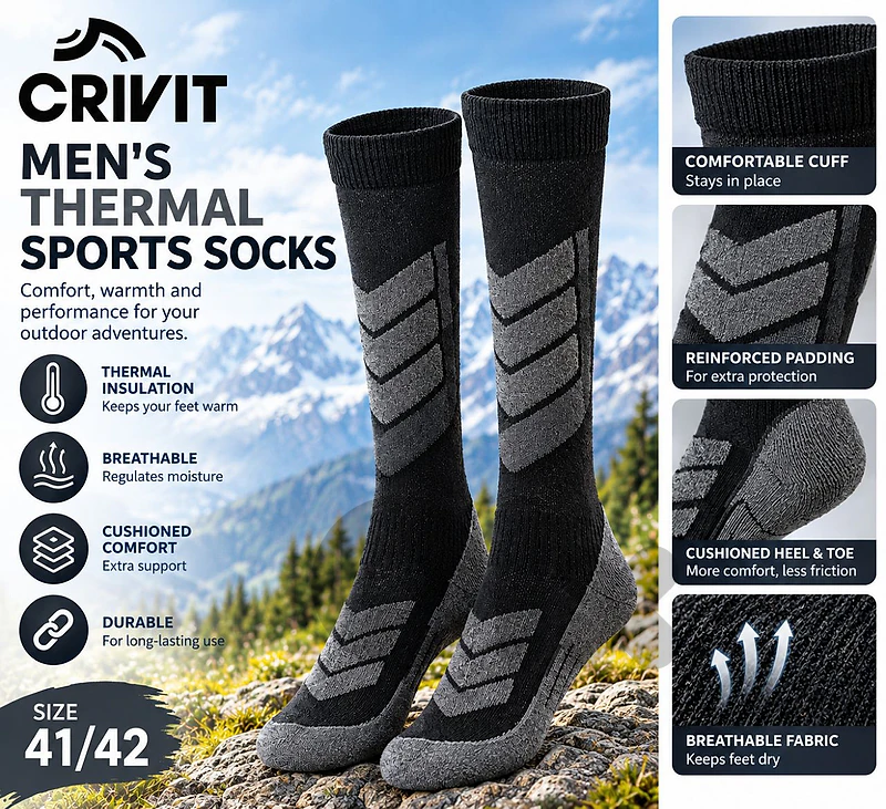 crivit thermal sport socks