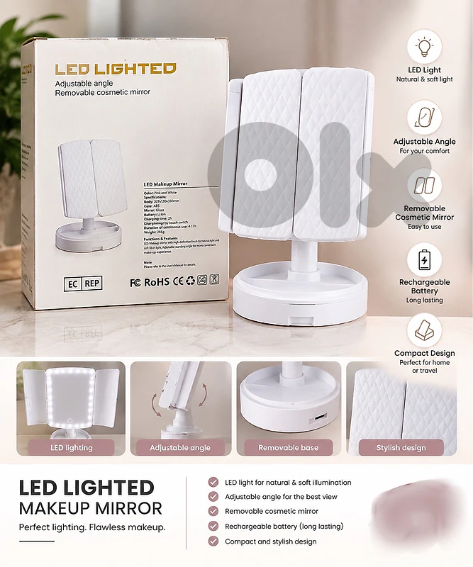 LED Lighted Makeup Mirror