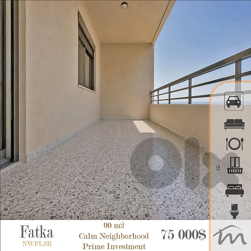 Fatqa | Prime 90m² Investment | 2 Balconies | Calm Neighborhood