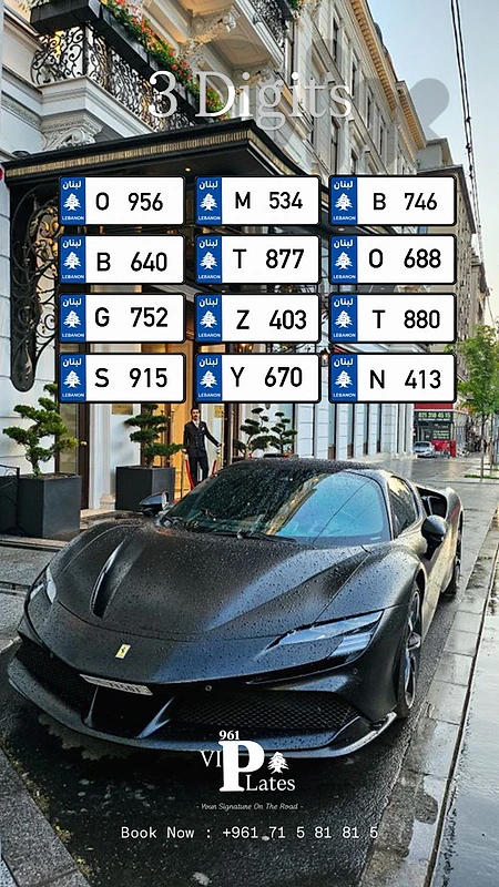 mixed car  plates