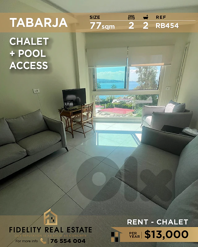 Chalet for rent in Tabarja RB454 شاليه للإيجار في طبرجا