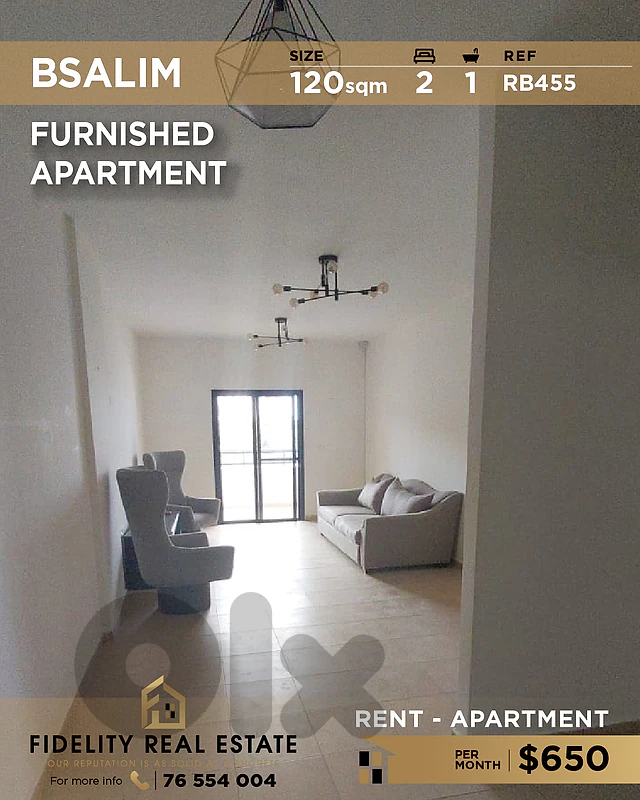 Apartment for rent in Bsalim RB455 شقة  للإيجار في بصاليم