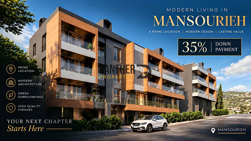 Apartment for sale in Mansourieh Payment Facilities Ref#AD207 Apartment for sale in Mansourieh Payment Facilities Ref#AD207