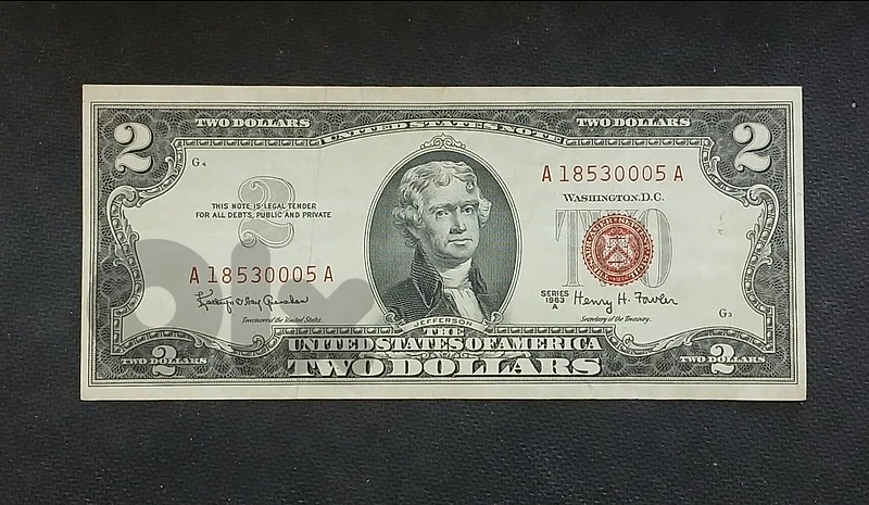 2 dolar usa 1963