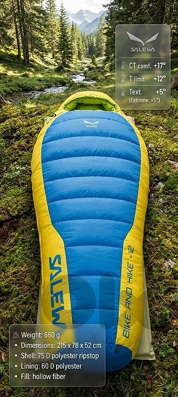 salewa bike&hike +72 sleeping bag