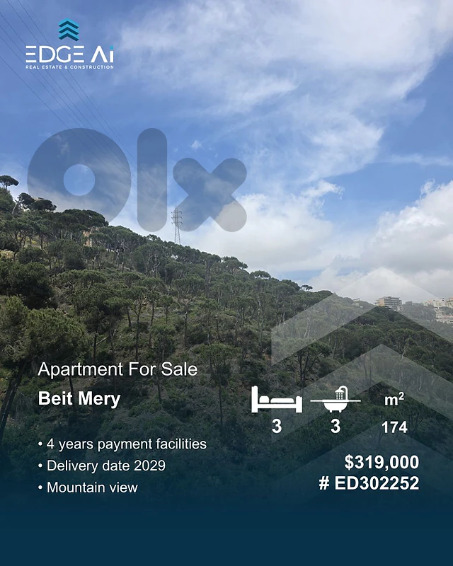 Apartment for Sale | Beit Mery

Ref: #ED302252