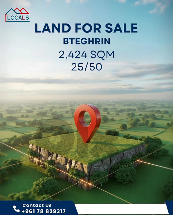 Land for Sale in Bteghrin -  أرض للبيع في بتغرين