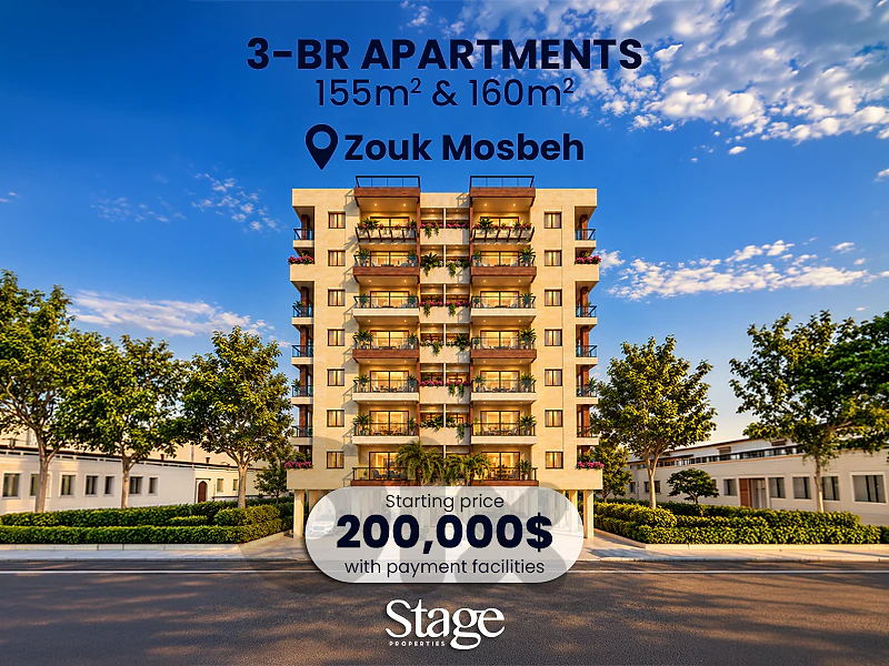 Modern 3-Bedroom Apartment in Zouk Mosbeh | Starting at $200,000