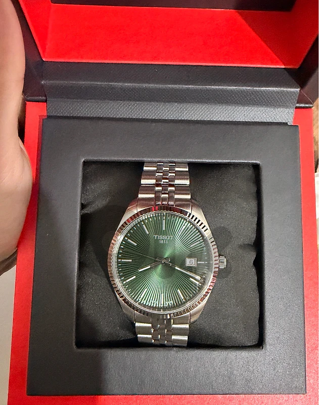 tissot ballade green dial