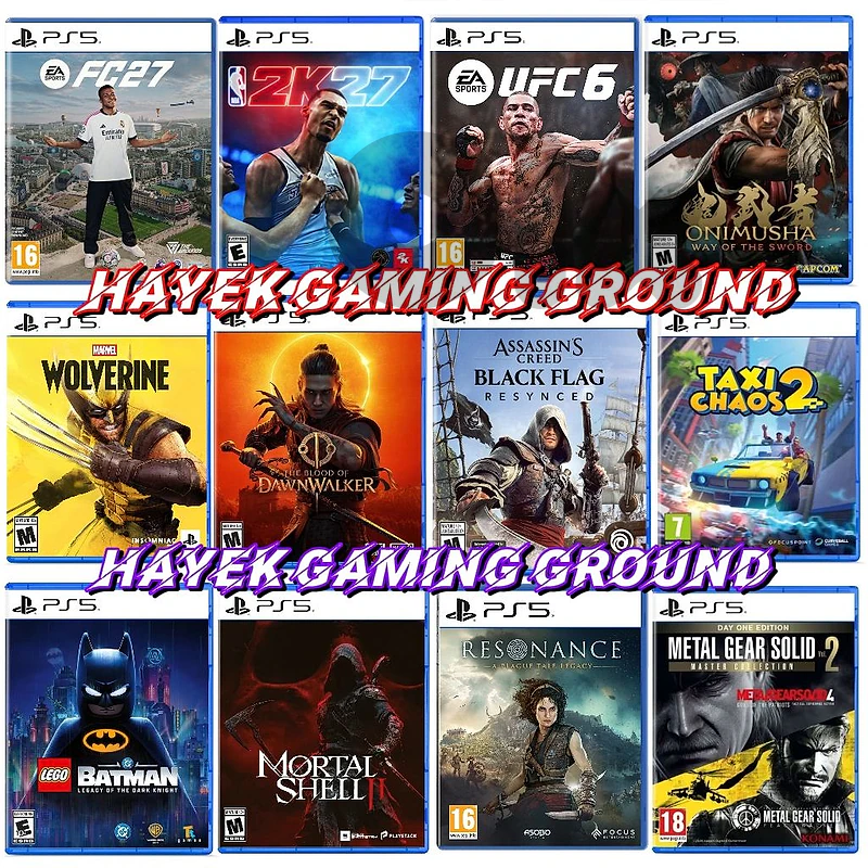 playstation 5 games 140+ games available !