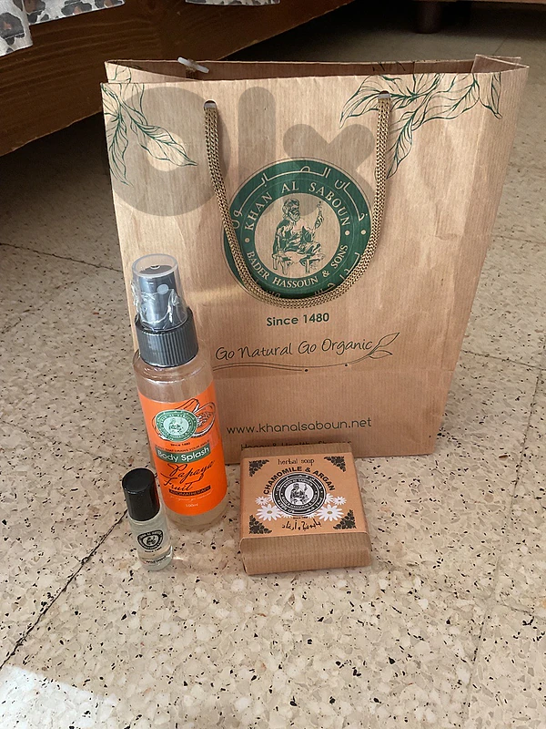 khan al saboon body splash100ml +soap and free sample 5ml