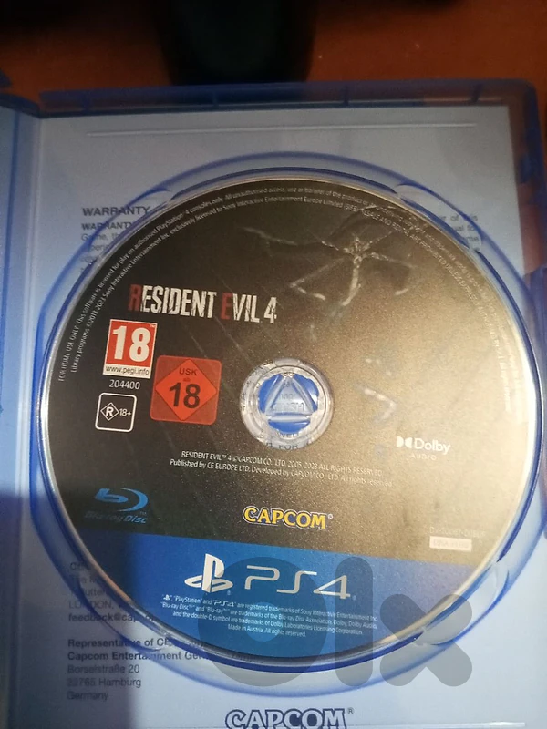 resident evil 4 used like new not a scratch