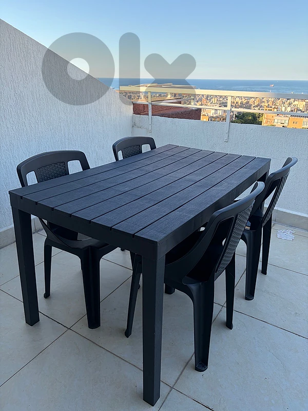 Table and 4 chairs