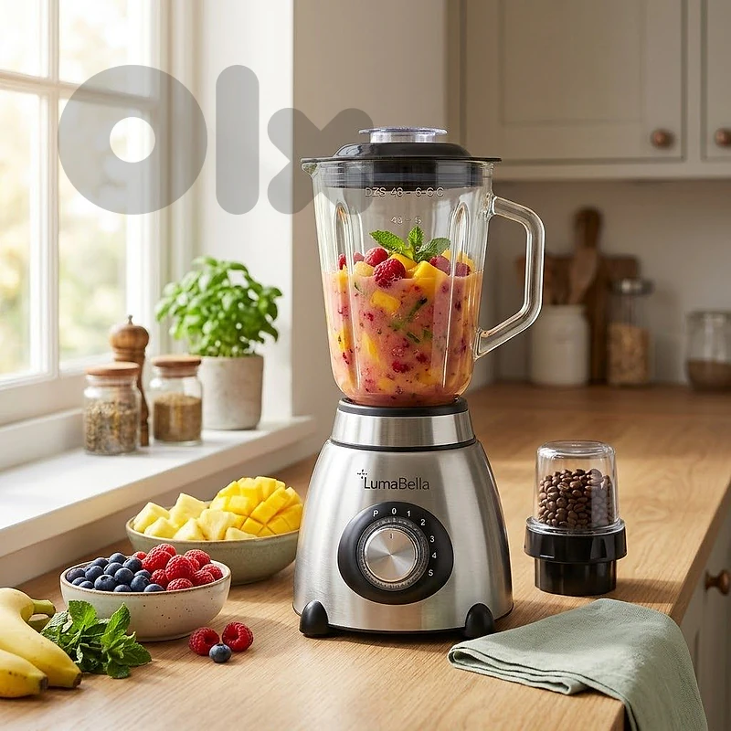 blender glass LUMABELLA with grinder