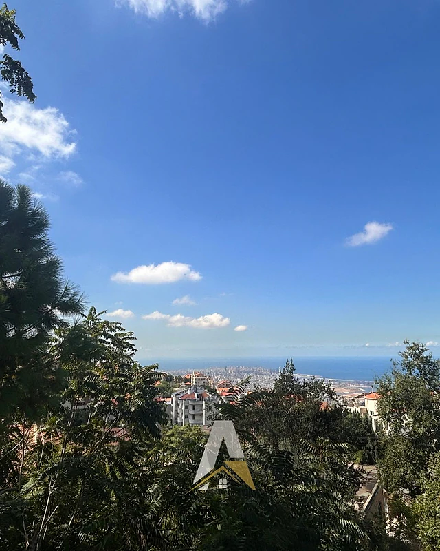 1,500 SQM Zone 30/90 Land In Roumieh With Sea View