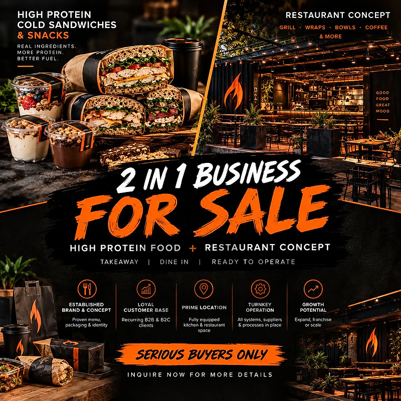 UNIQUE 2-IN-1 FOOD BUSINESS OPPORTUNITY — FOR SALE OR TRADE! !**