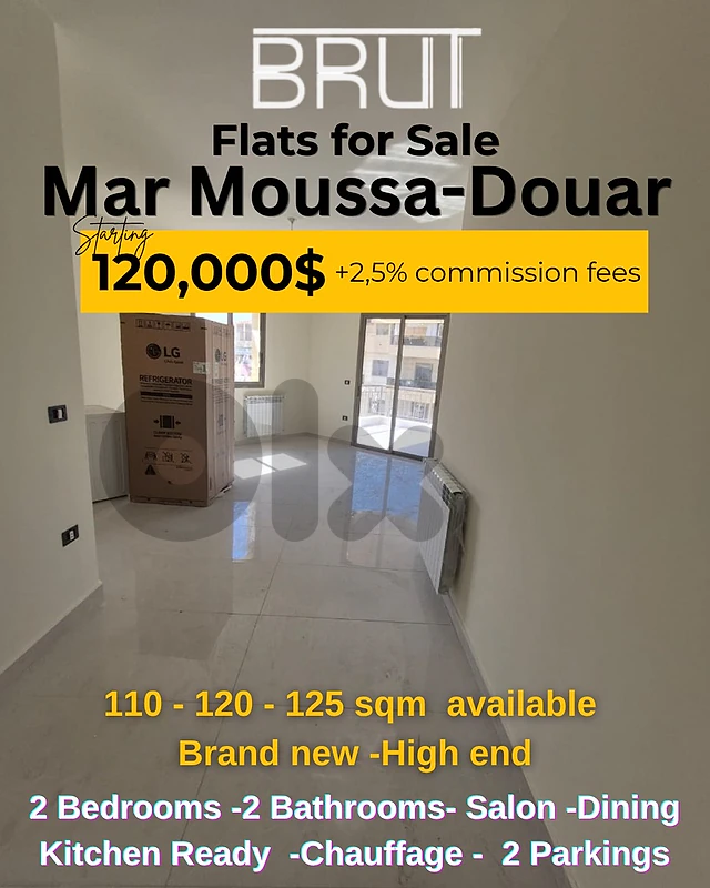 Brand New Apartments for sale in Mar Moussa Douar